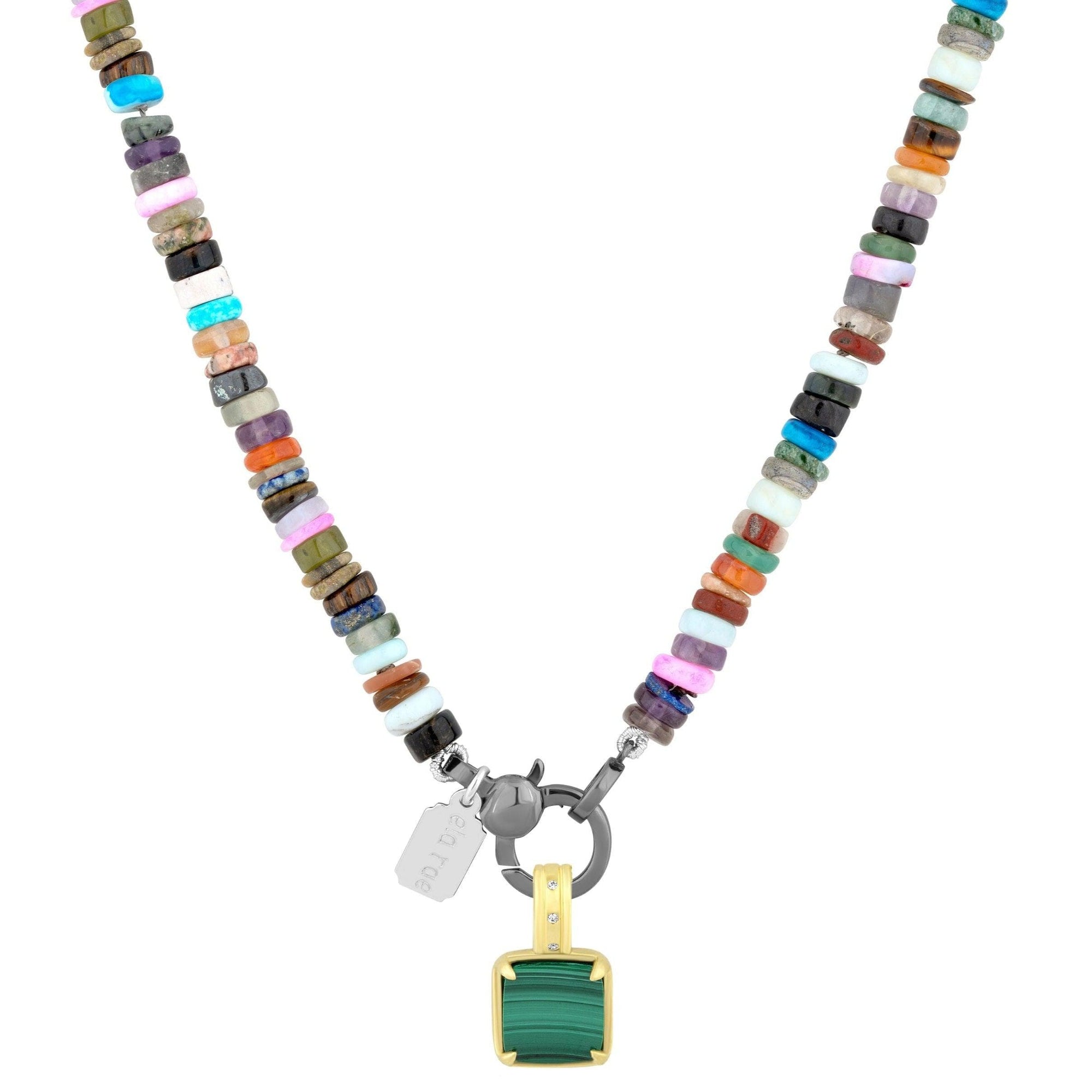 candy necklace | square gemstone
