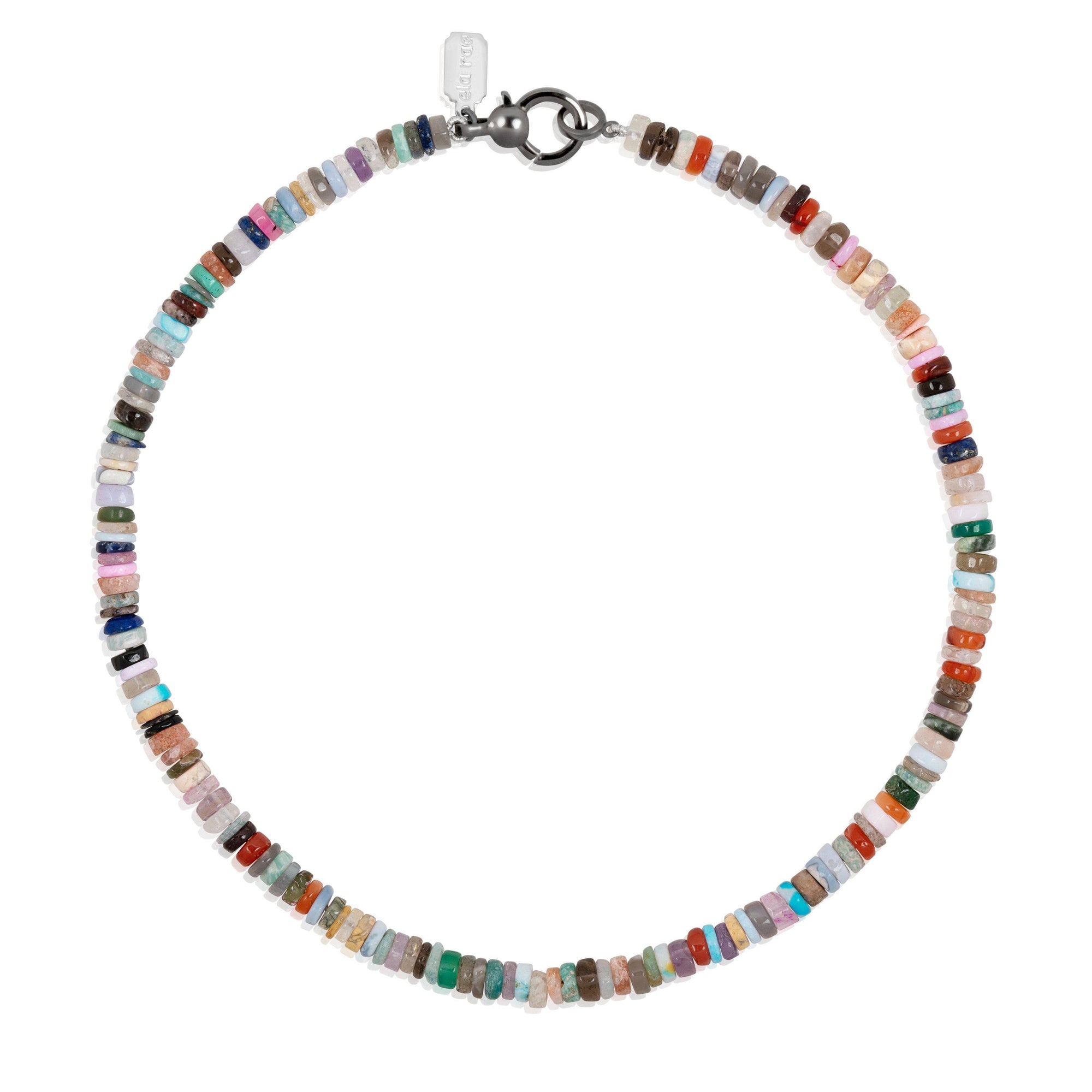 mixed gemstone candy necklace