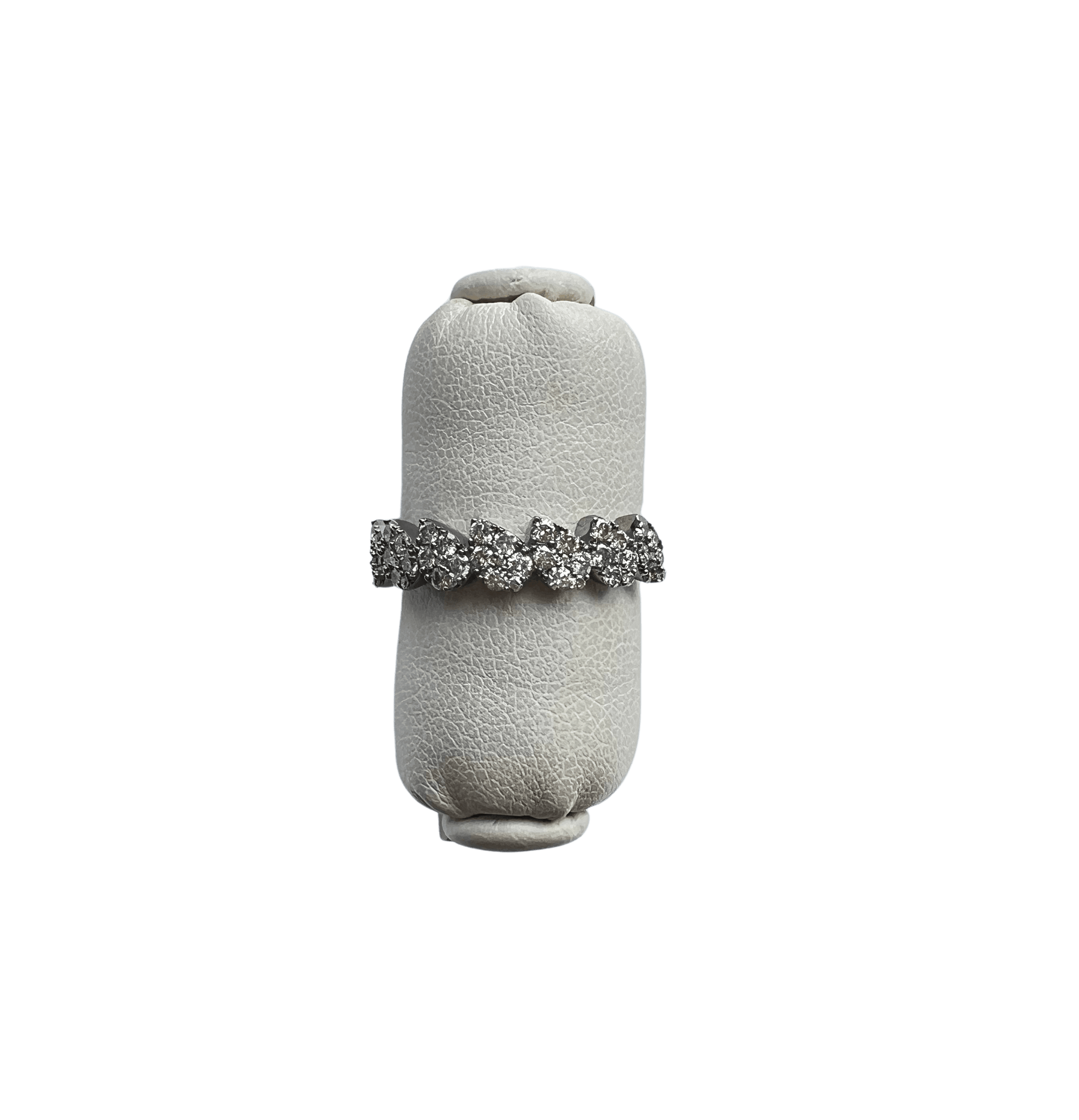 diamond pave pear ring