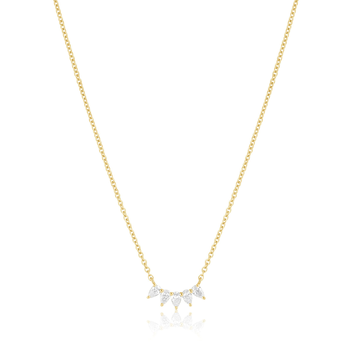 pear diamond necklace