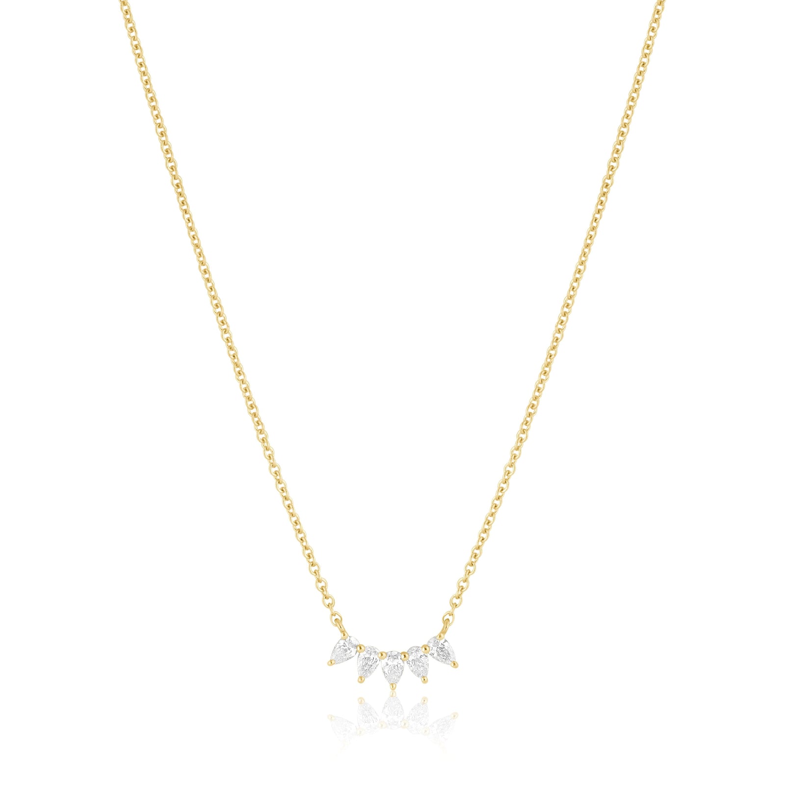 pear diamond necklace