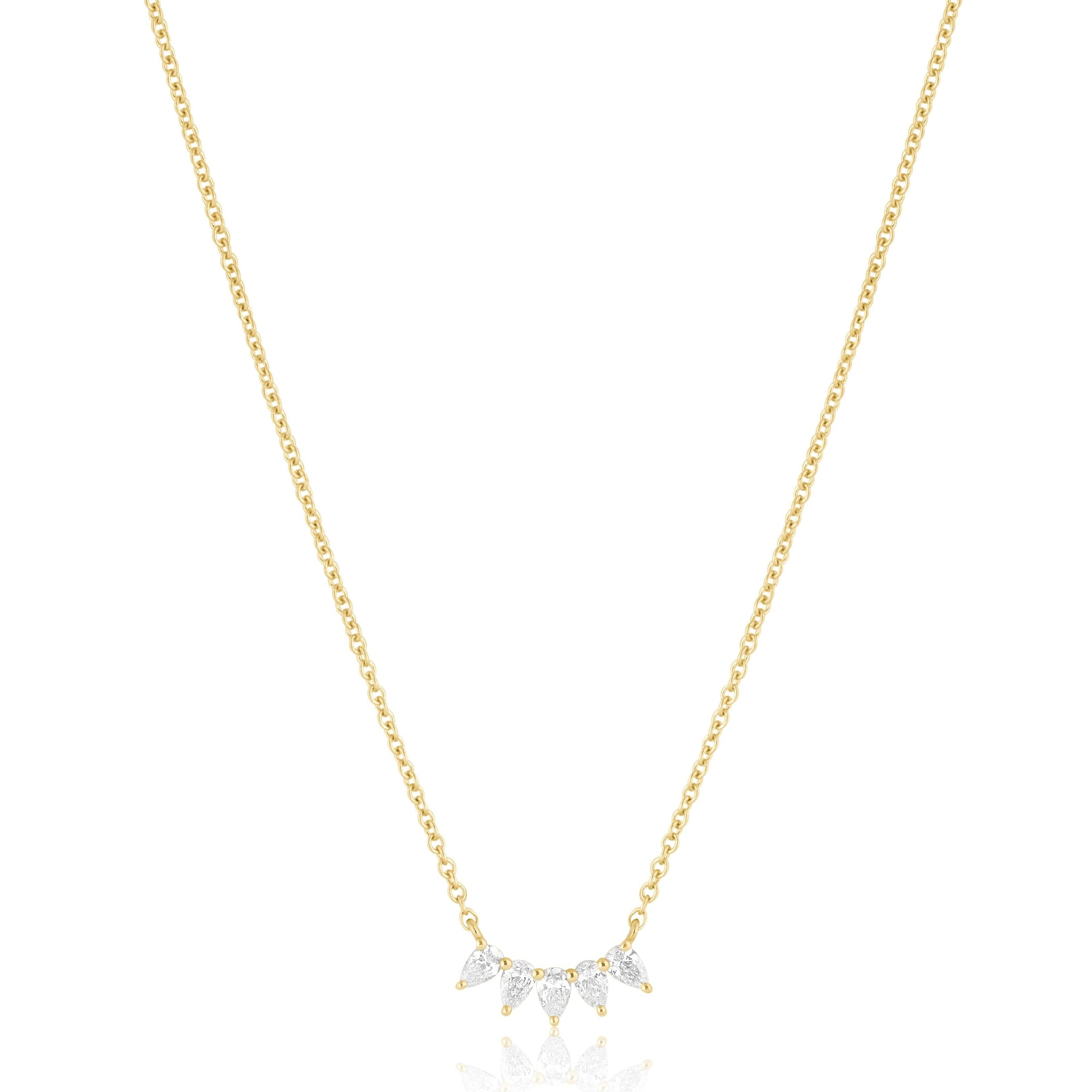 pear diamond necklace