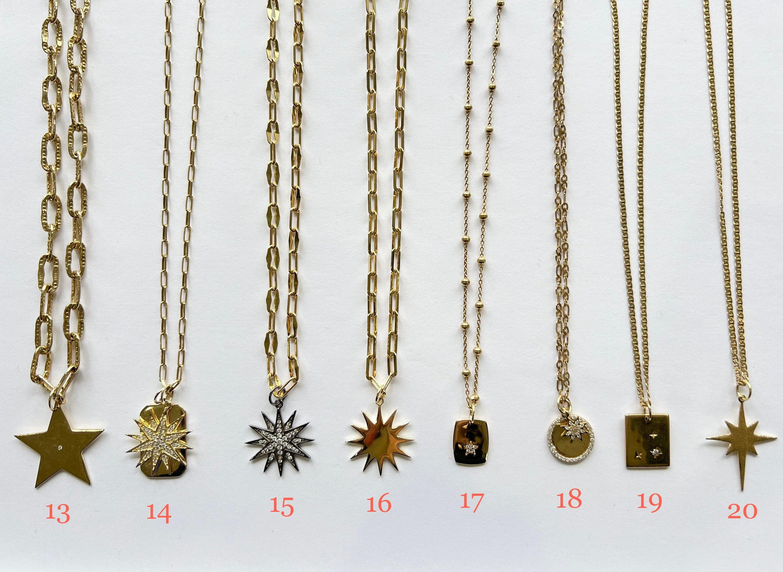 ela by ela rae star charm necklaces
