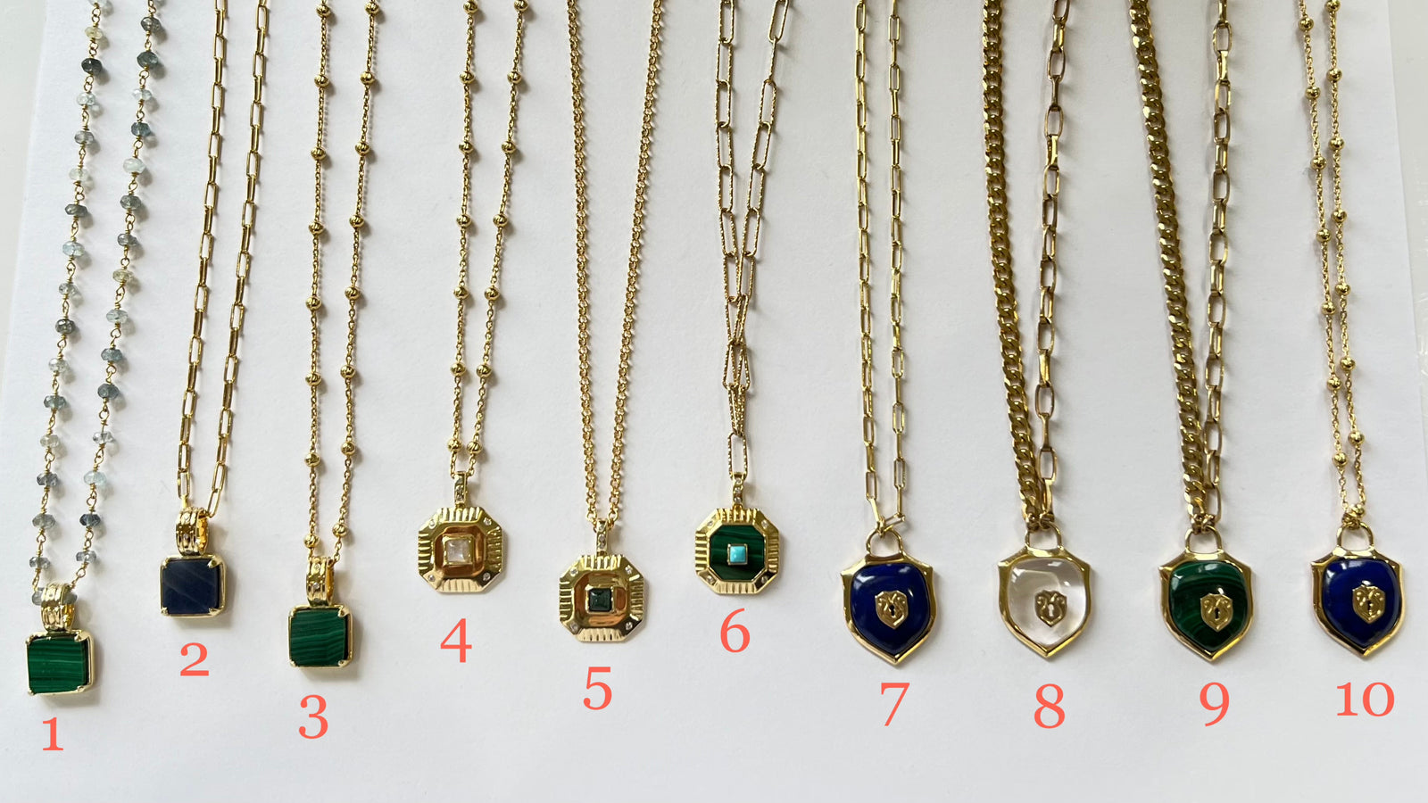 ela by ela rae gemstone pendants