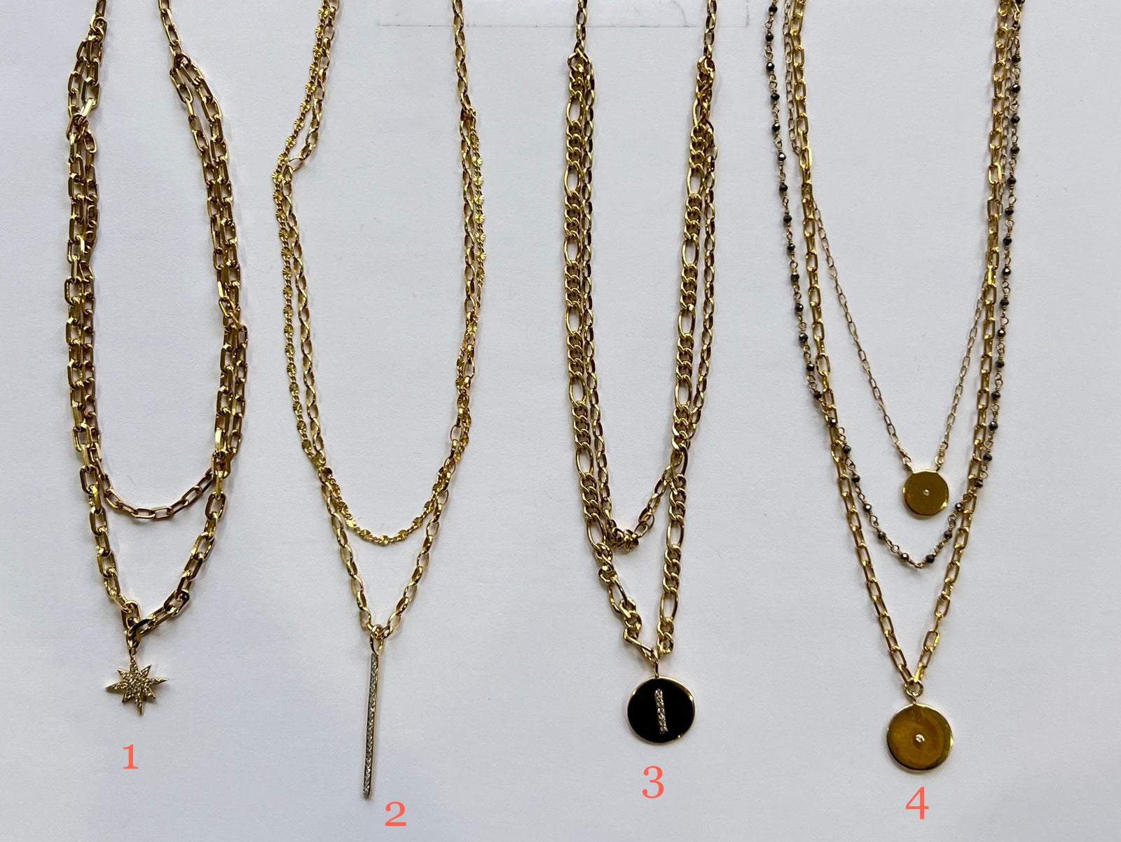 ela by ela rae pre-layered necklaces