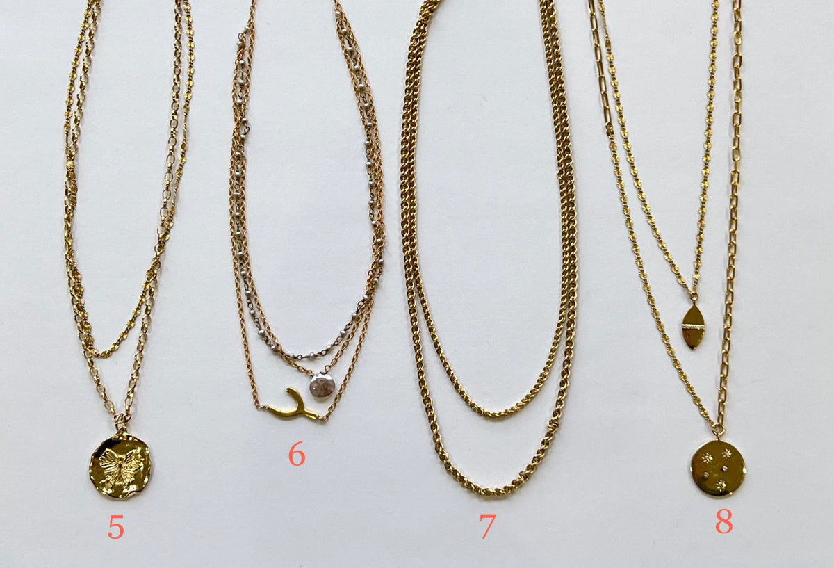 ela by ela rae pre-layered necklaces