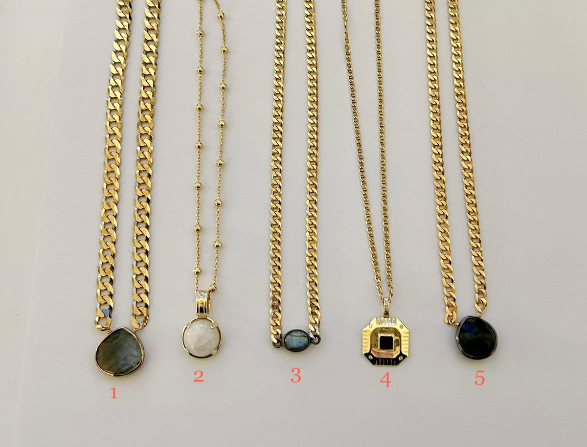 ela by ela rae gemstone pendants