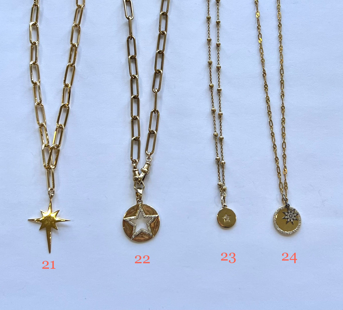 ela by ela rae star charm necklaces
