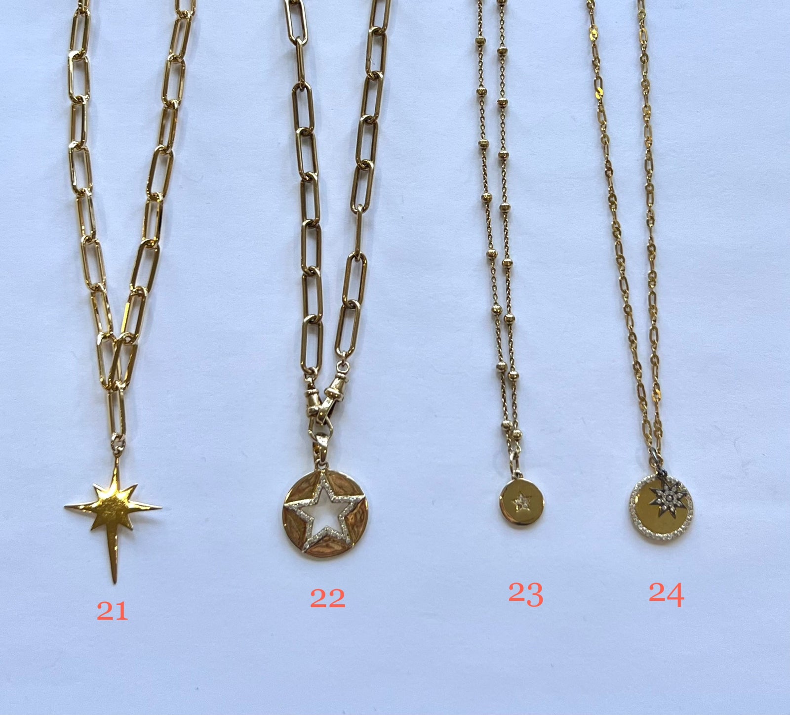 ela by ela rae star charm necklaces