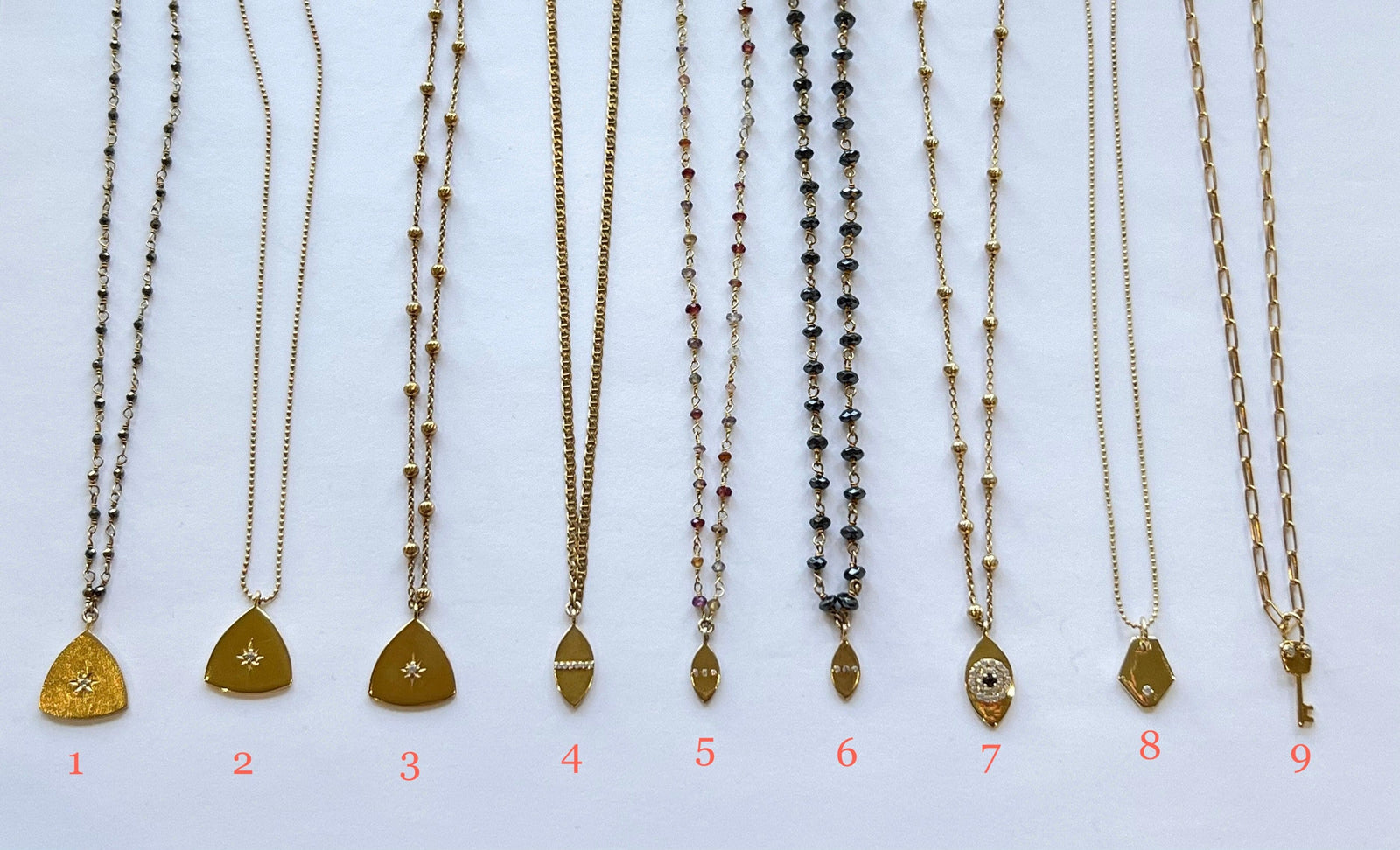 ela by ela rae charm necklaces