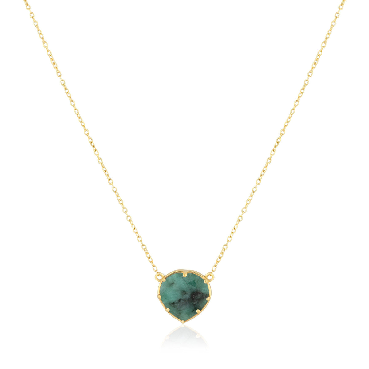 gemstone heart necklace