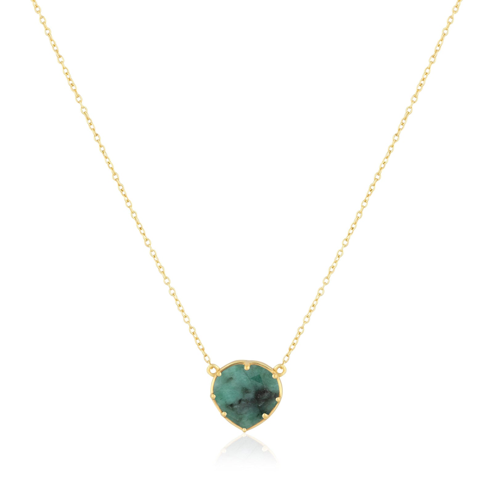 gemstone heart necklace