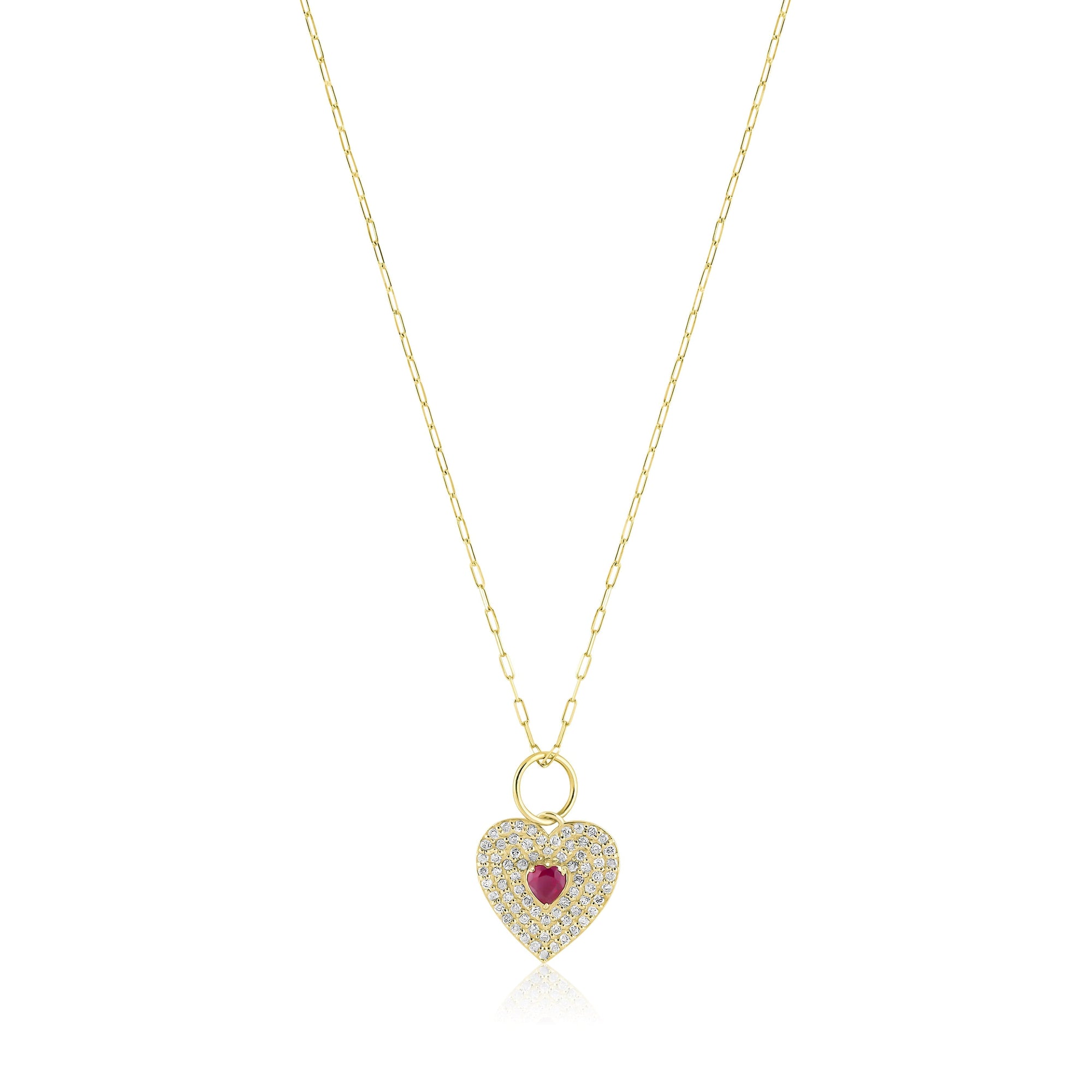diamond pave heart