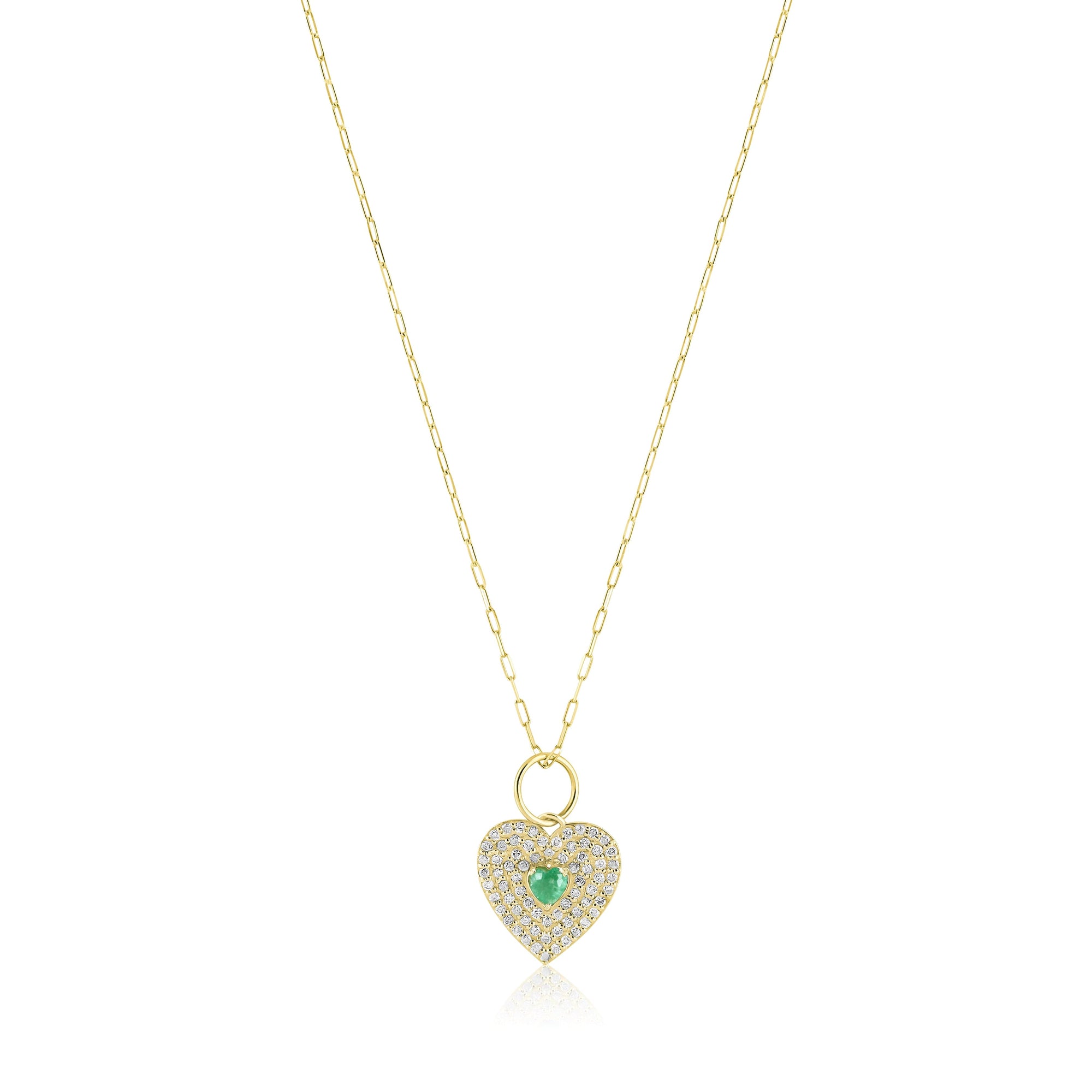 diamond pave heart