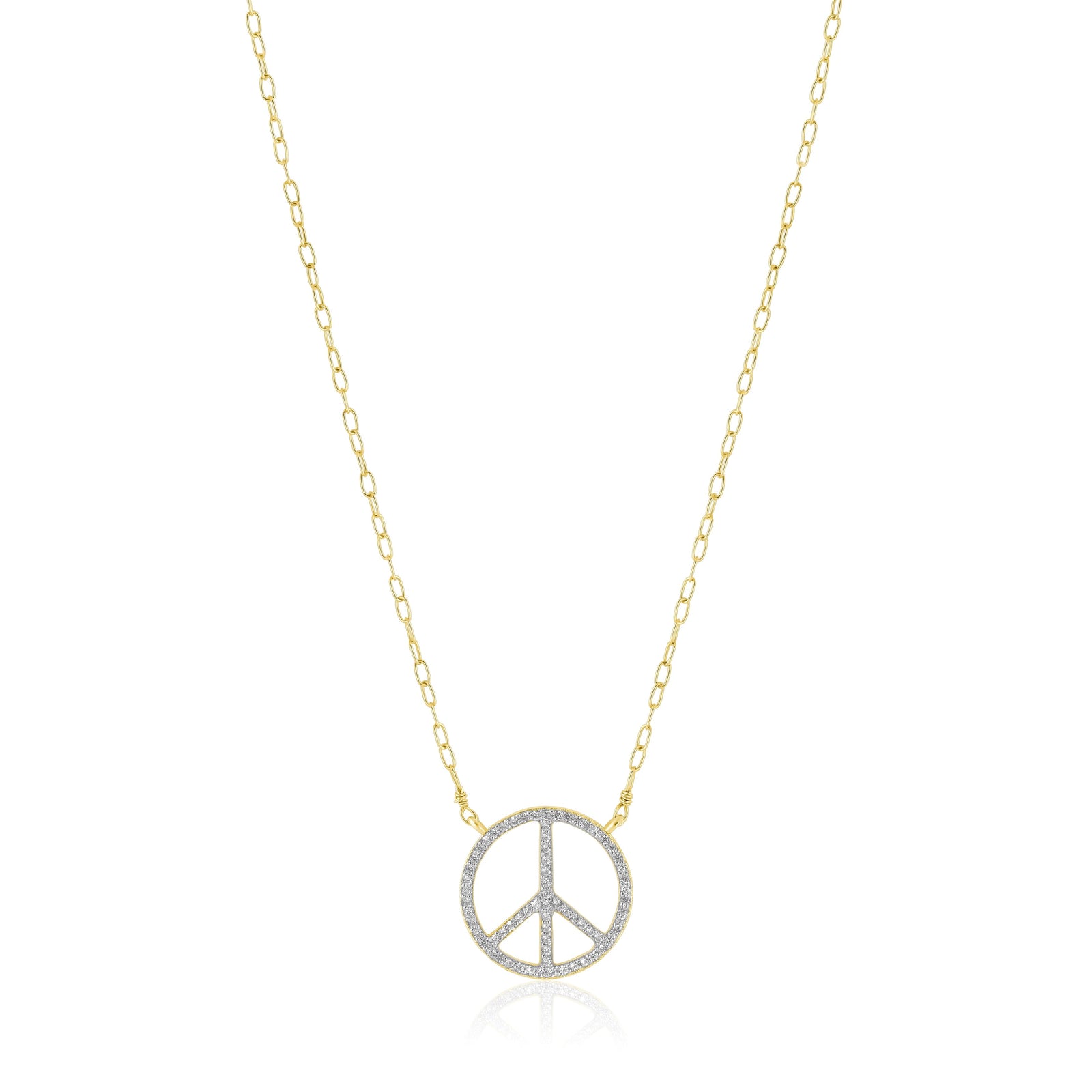 peace sign necklace