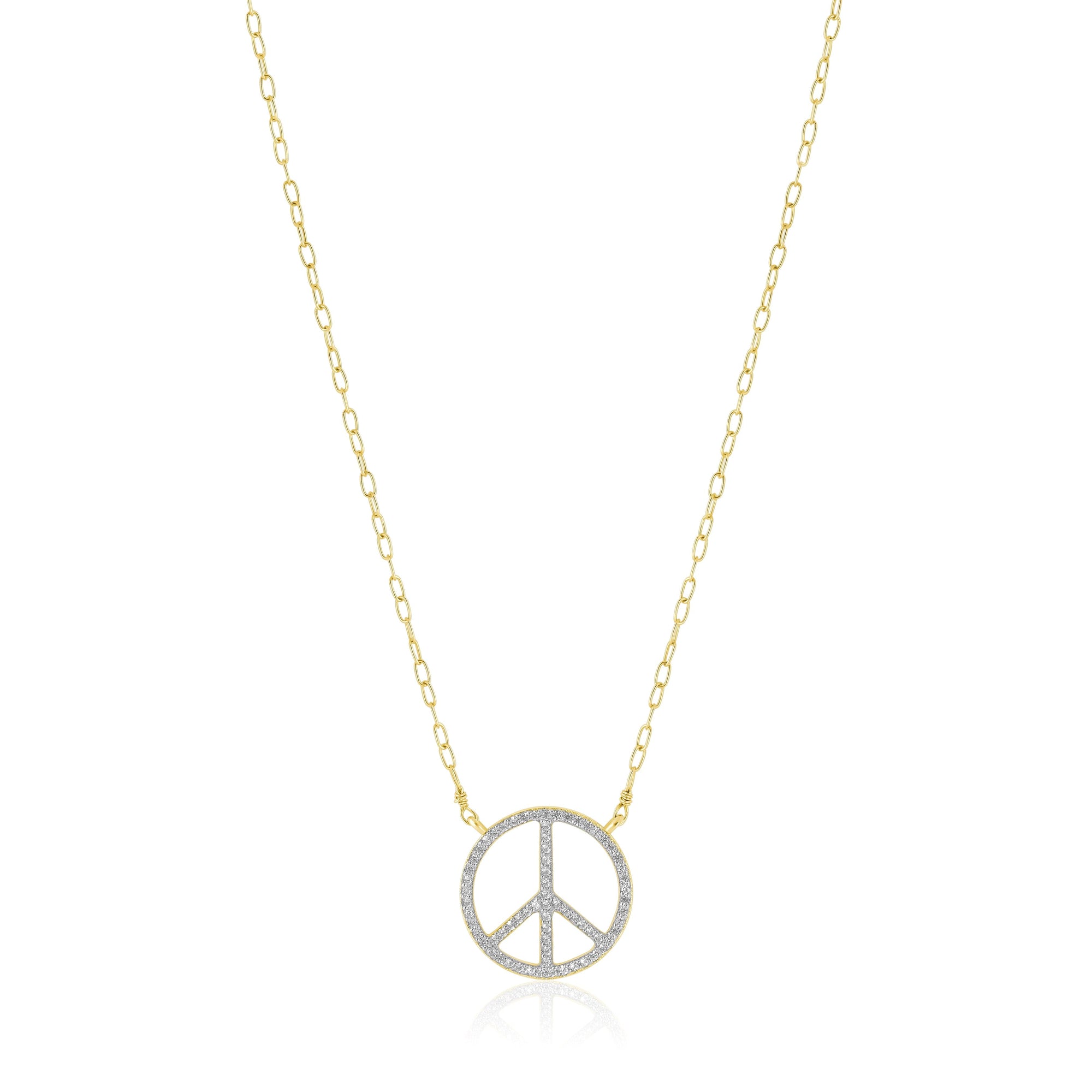 peace sign necklace