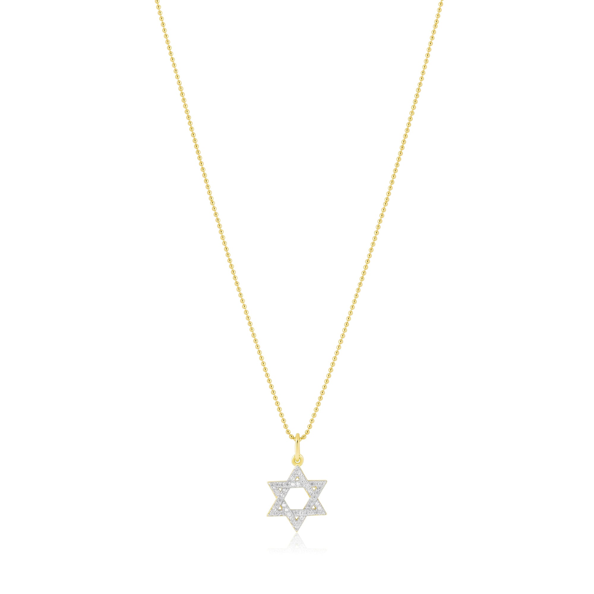 star of david charm necklace