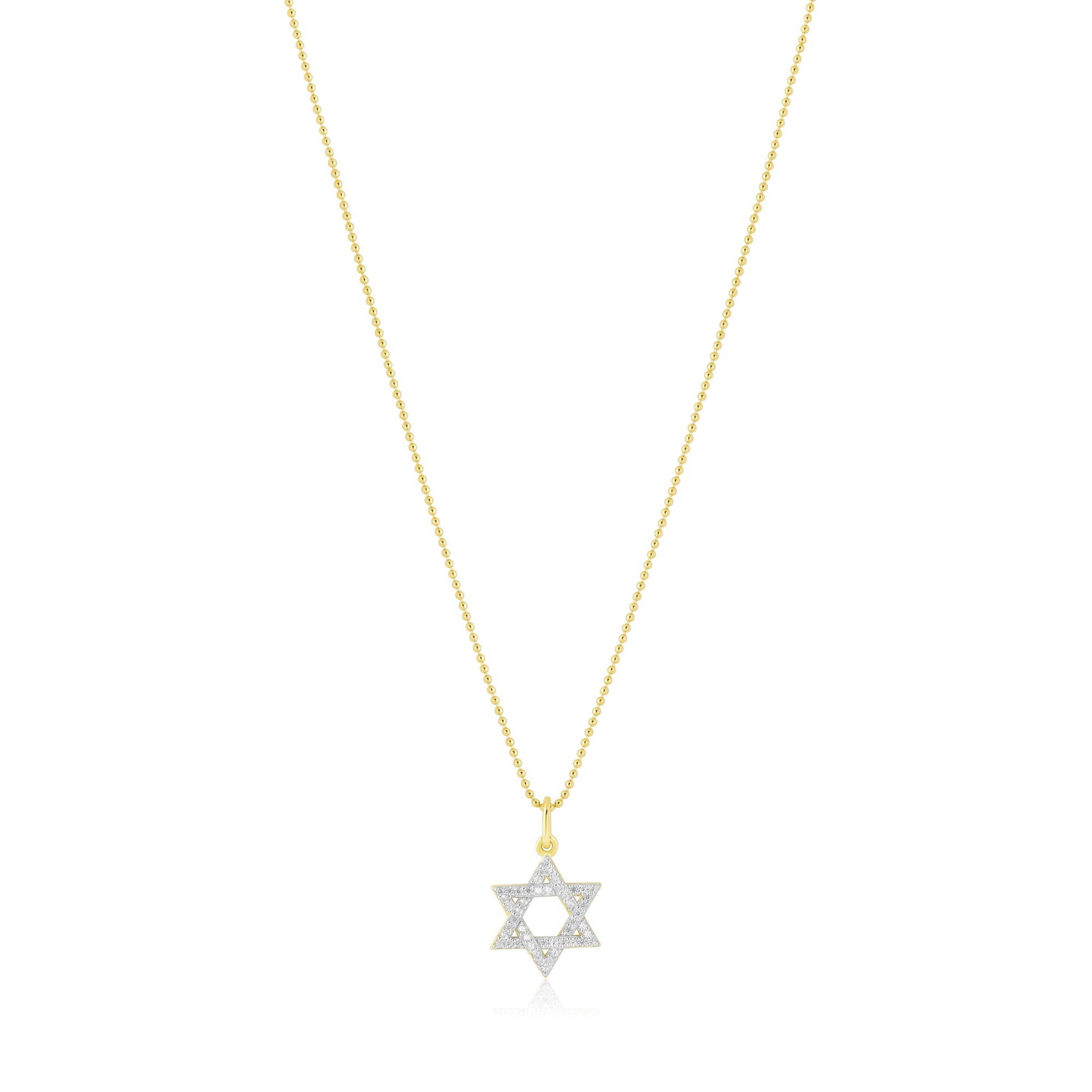 star of david charm necklace