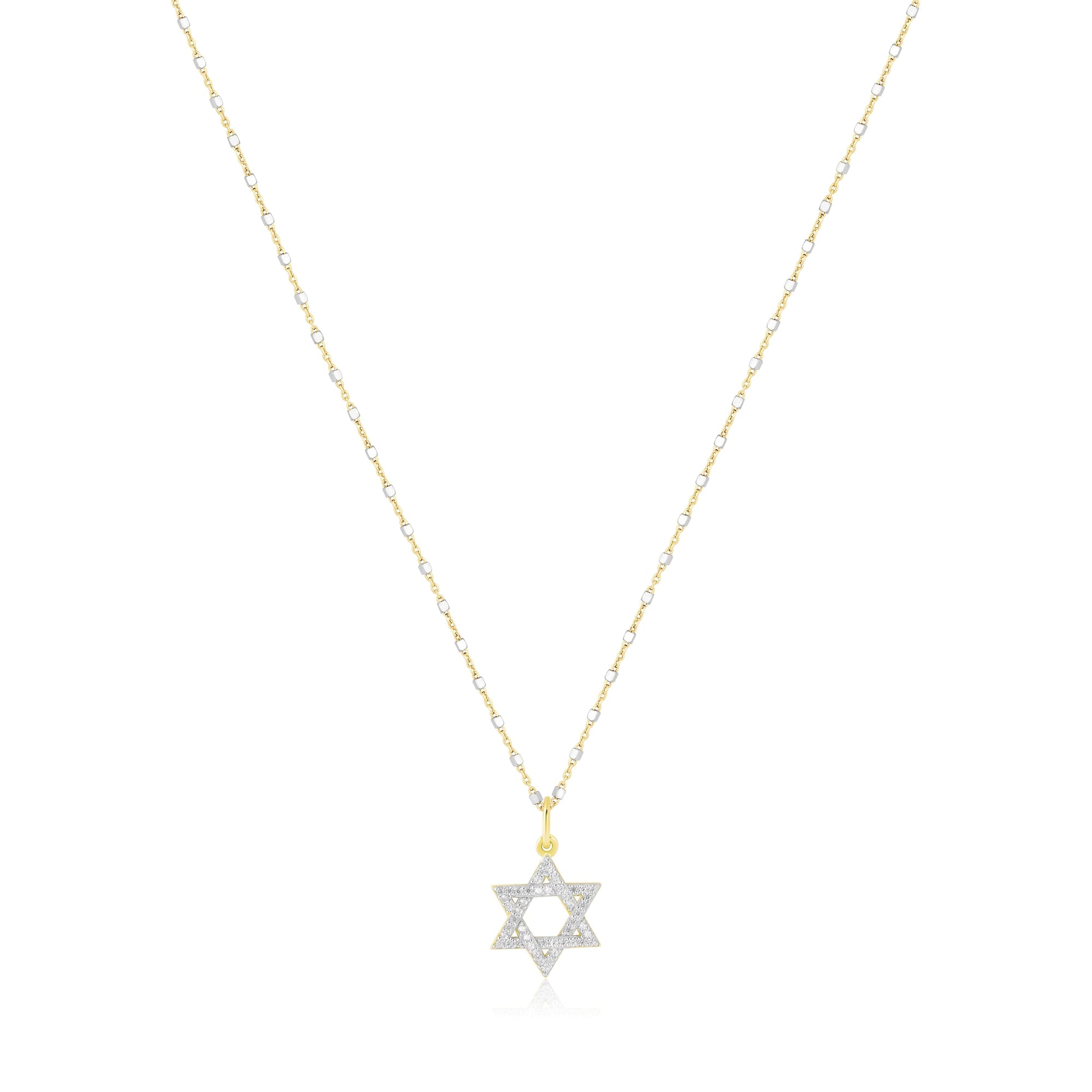 star of david charm necklace