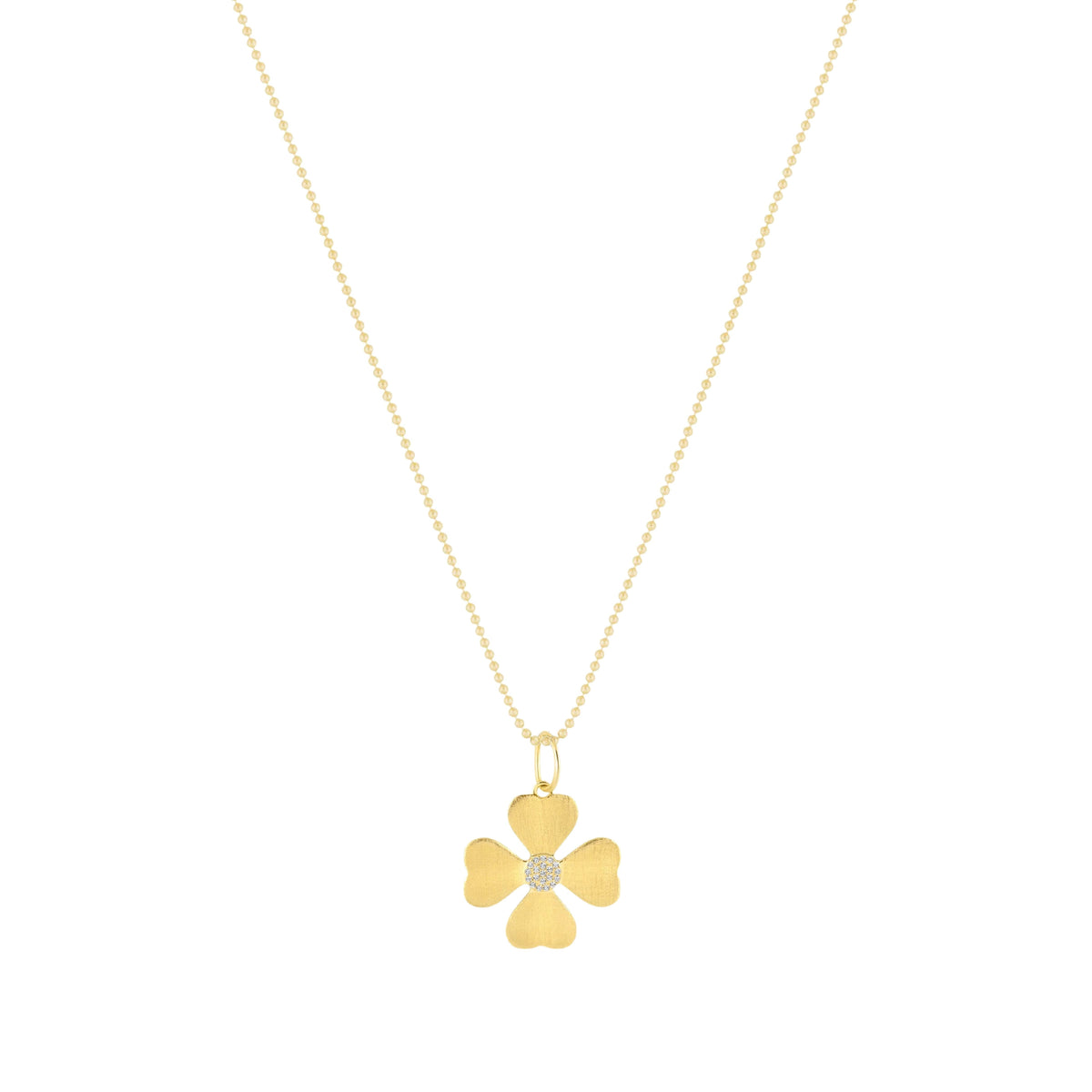 clover charm necklace