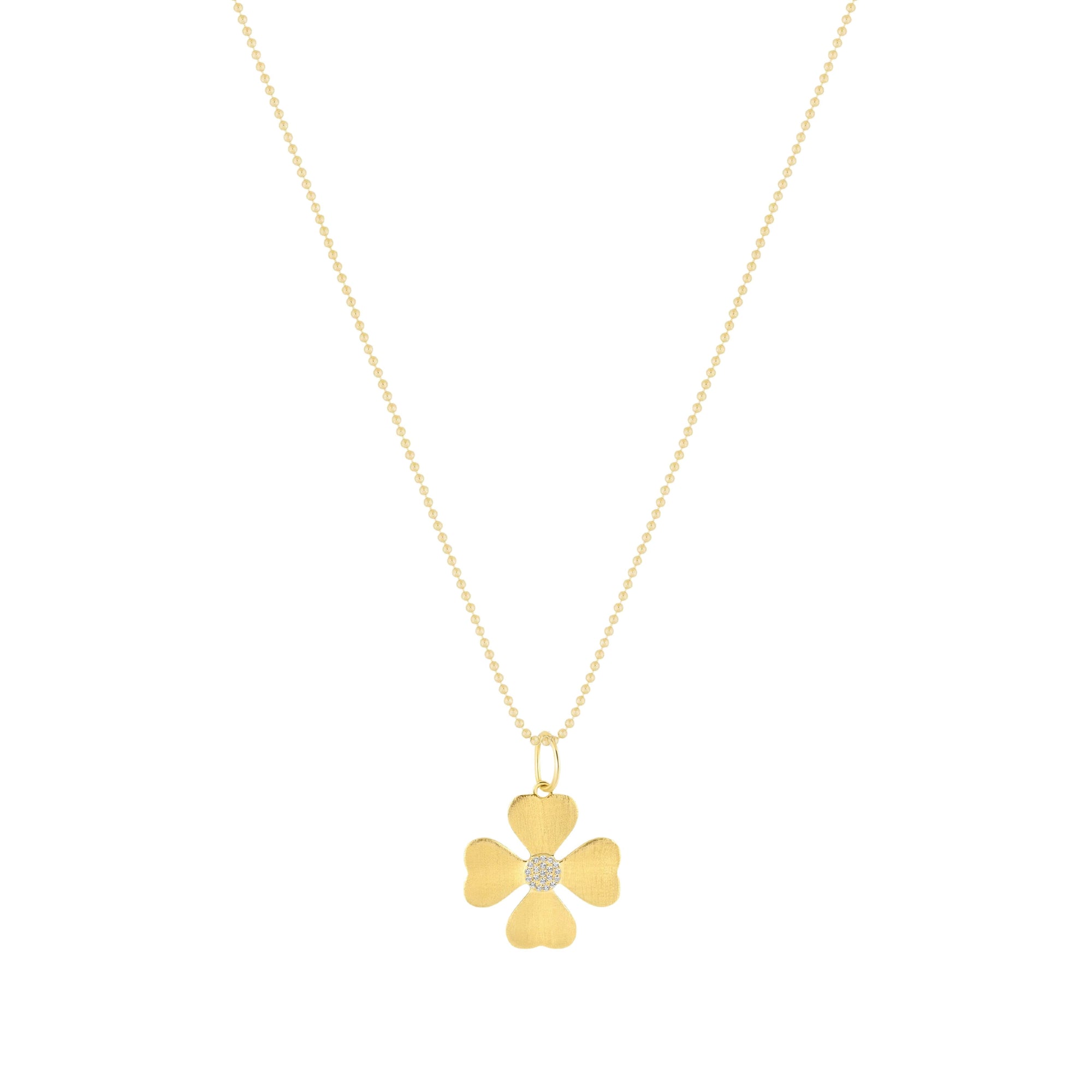 clover charm necklace