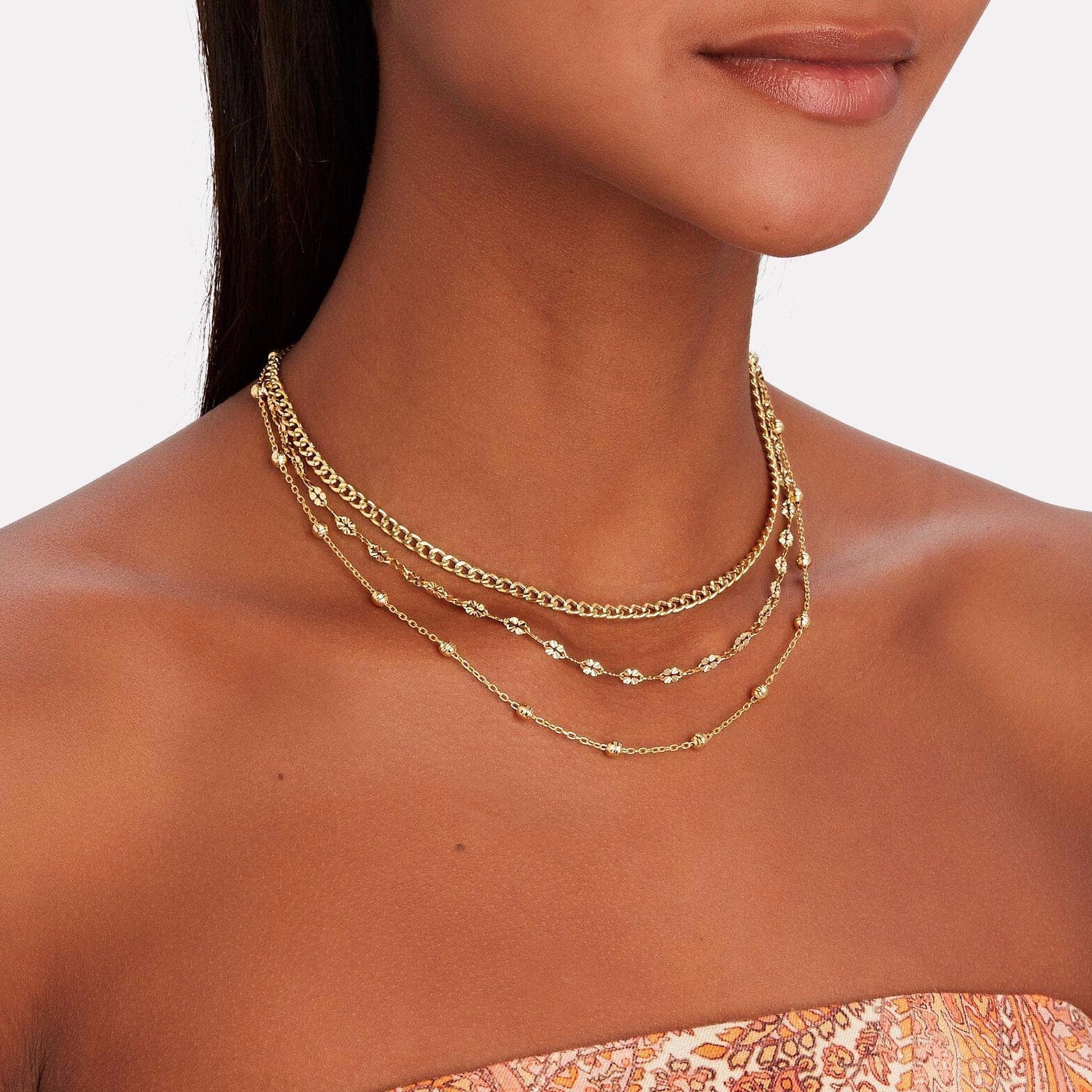 three layer chain | ball chain