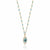 ela rae evil eye necklace turquoise white zircon 14k yellow gold plate
