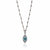 ela rae evil eye necklace turquoise white zircon 14k yellow gold plate