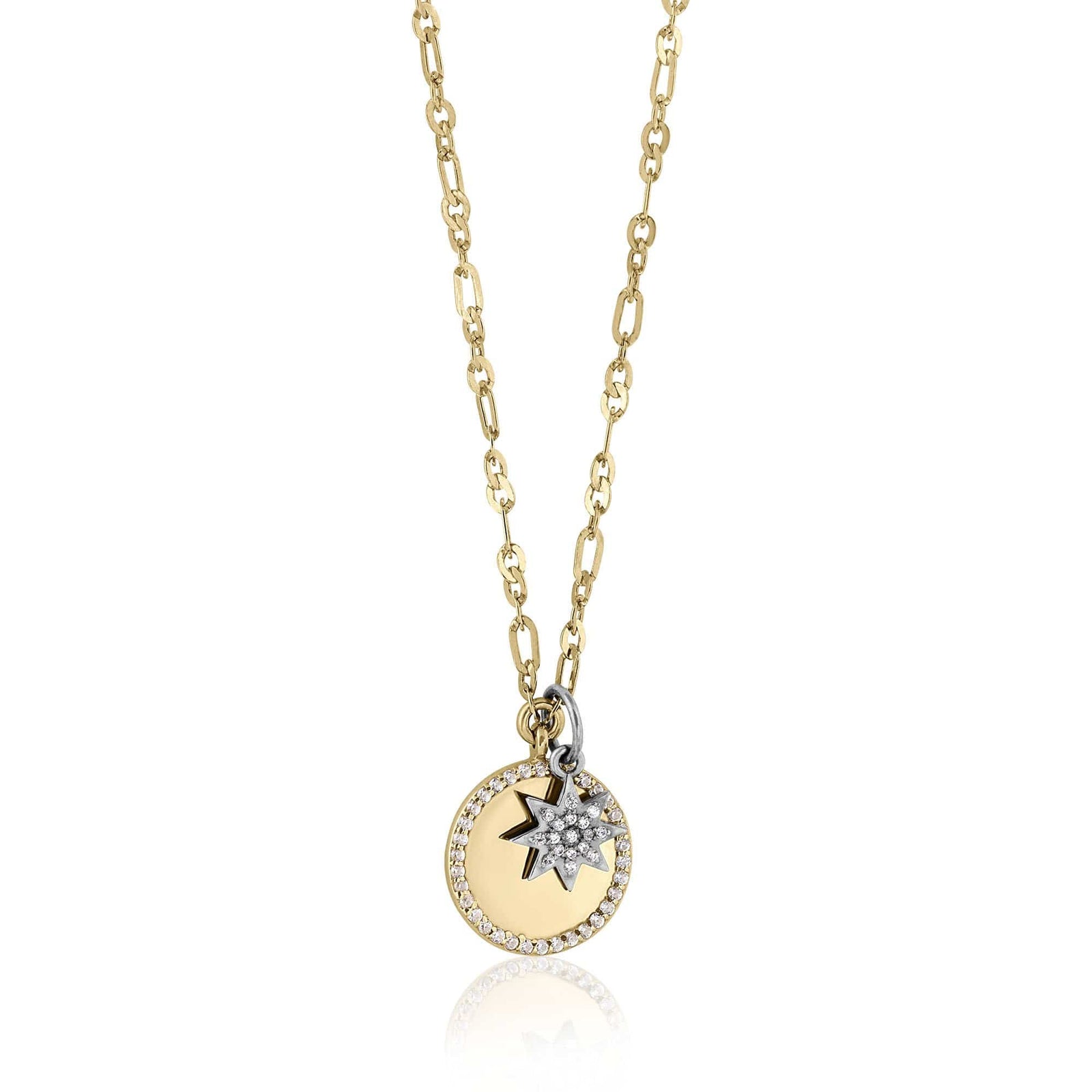 pave outline disc | mini starburst - ela rae