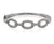 ela rae link luxe diamond bangle sterling silver