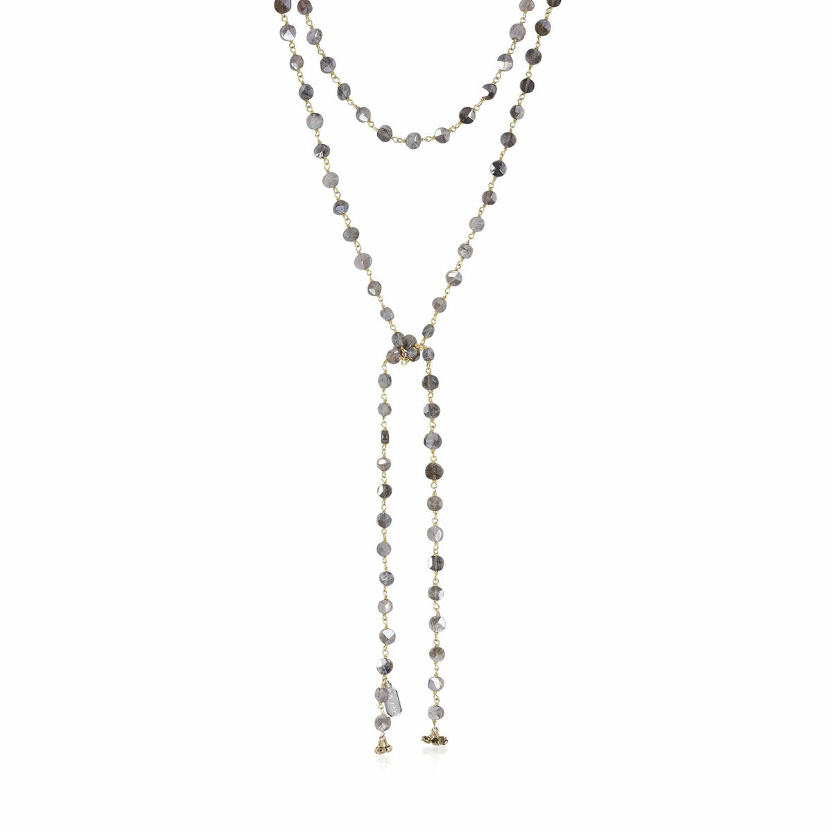 ela rae diana lariat labradorite 14k yellow gold plate