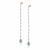 ela rae linear stone dangles pyrite mystic moonstone sterling silver
