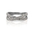 ela rae lara luxe pave criss cross diamond ring sterling silver