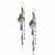 ela rae fish hook multi cluster earrings labradorite multi color blue 14k yellow gold plate