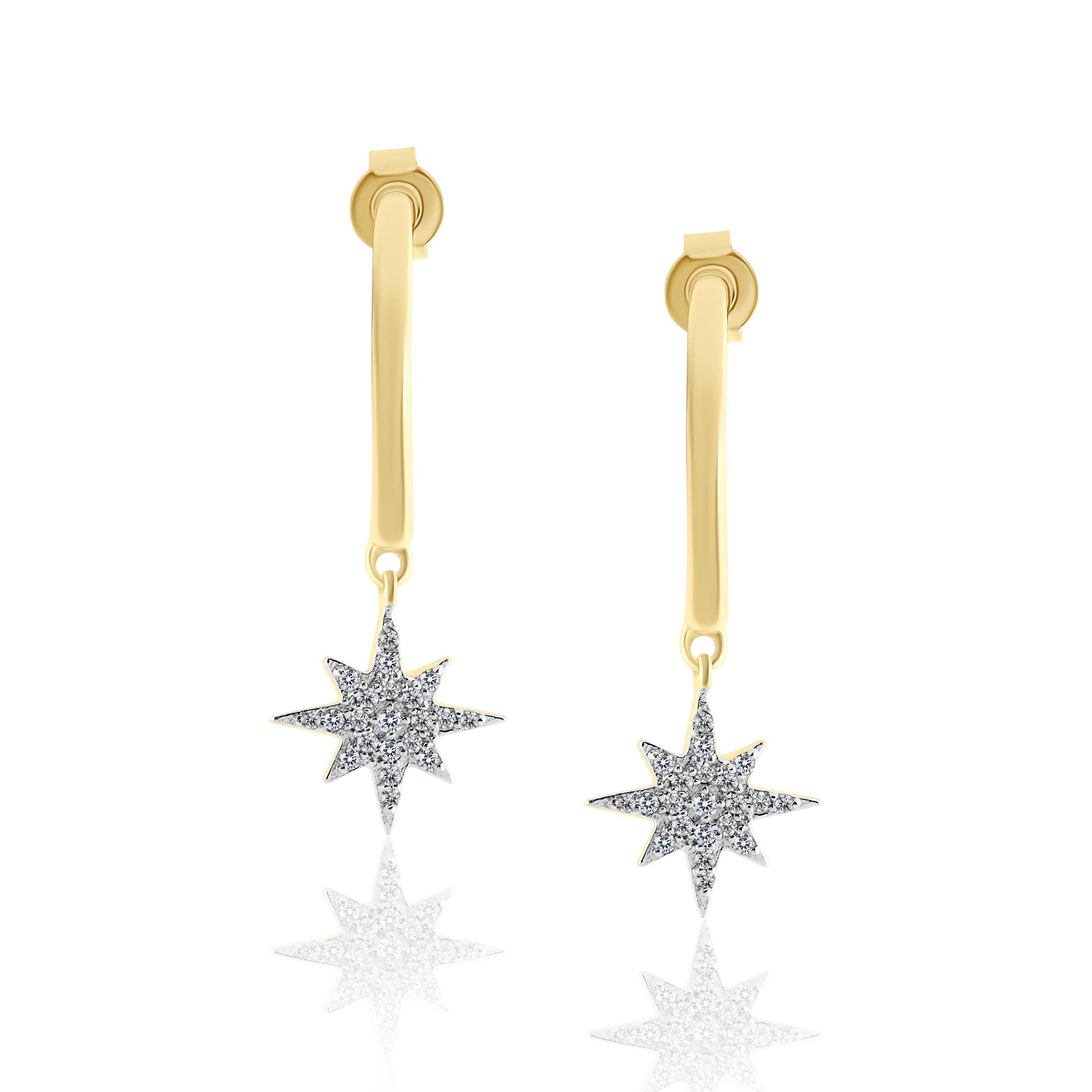 starburst drop earrings by ALR