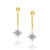 starburst drop earrings by ALR