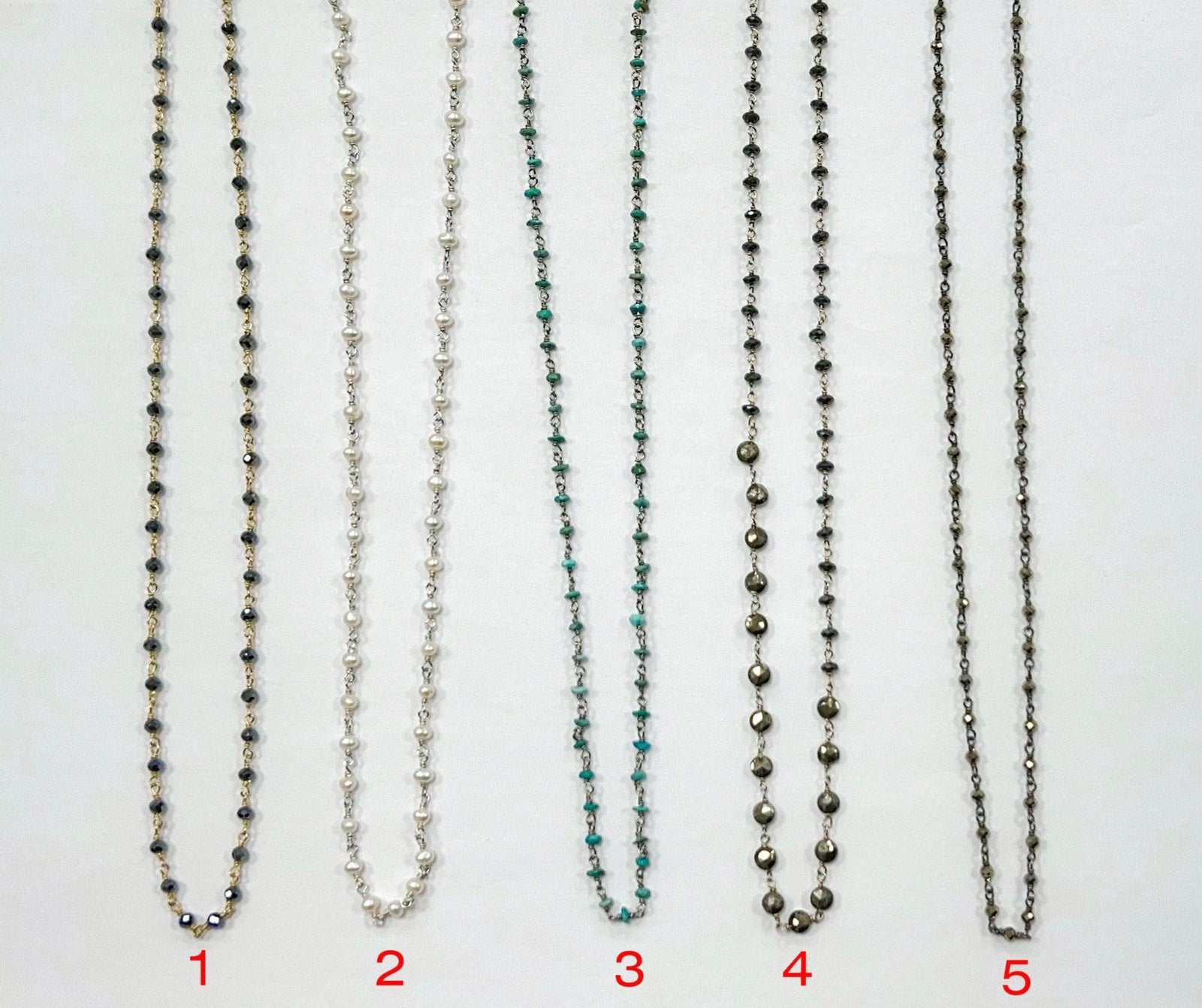 diana rondelle necklaces