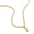 ela rae lara stamped chain marquise charm necklace white zircon 14k yellow gold plate