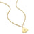 ela rae lara shield  triangle starburst charm necklace 14k yellow gold plate