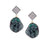 ela rae cora earrings white zircon labradorite sterling silver