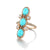 ela rae harlah ring turquoise moonstone diamond 14k rose gold