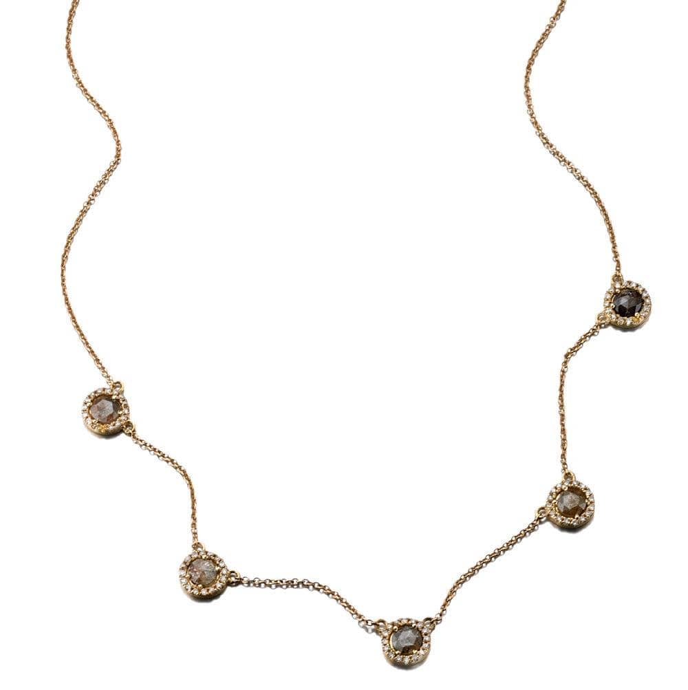 ela rae callie diamond necklace 14k yellow gold