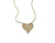 ela rae harley necklace diamond heart 14k yellow gold