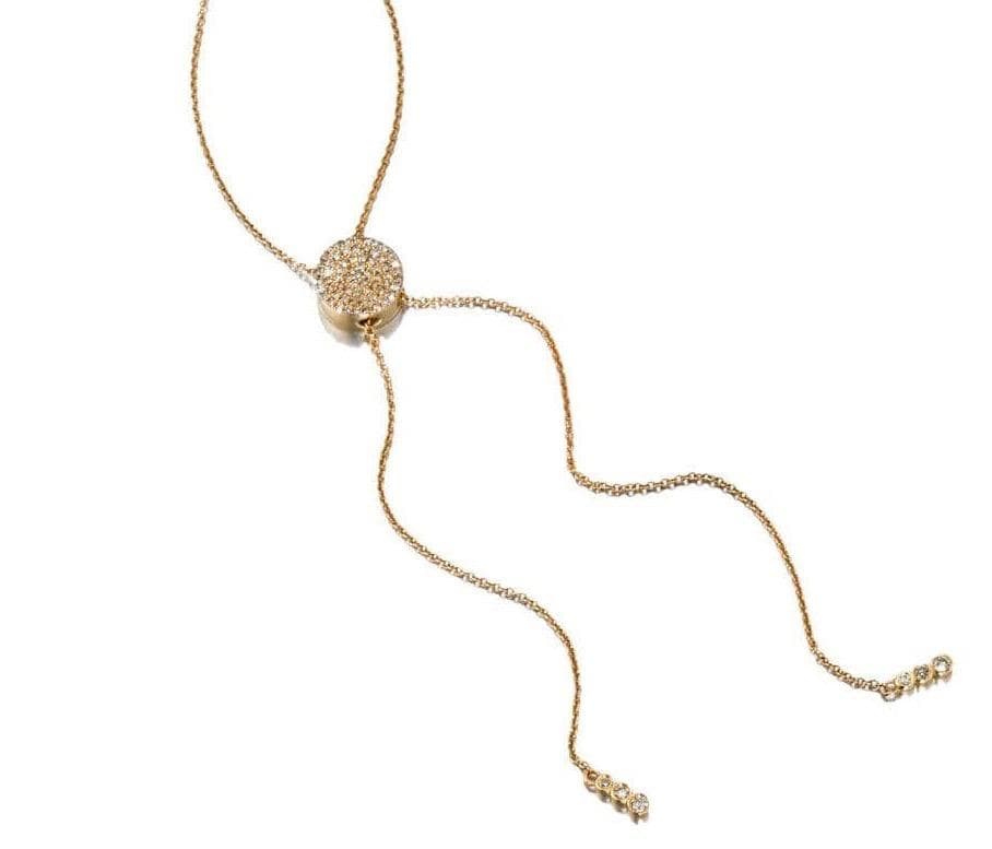 ela rae bailey bolo lariat diamond 14k yellow gold