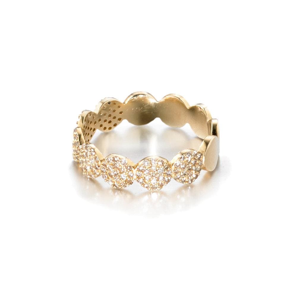 ela rae dina luxe ring diamond 14k yellow gold