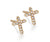phoebe | cross studs - ela rae
