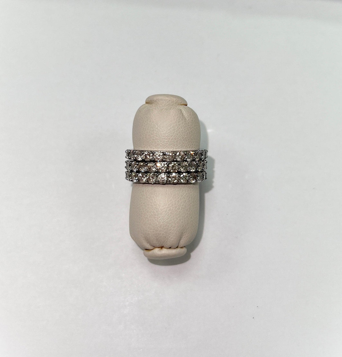 half full cut diamond band