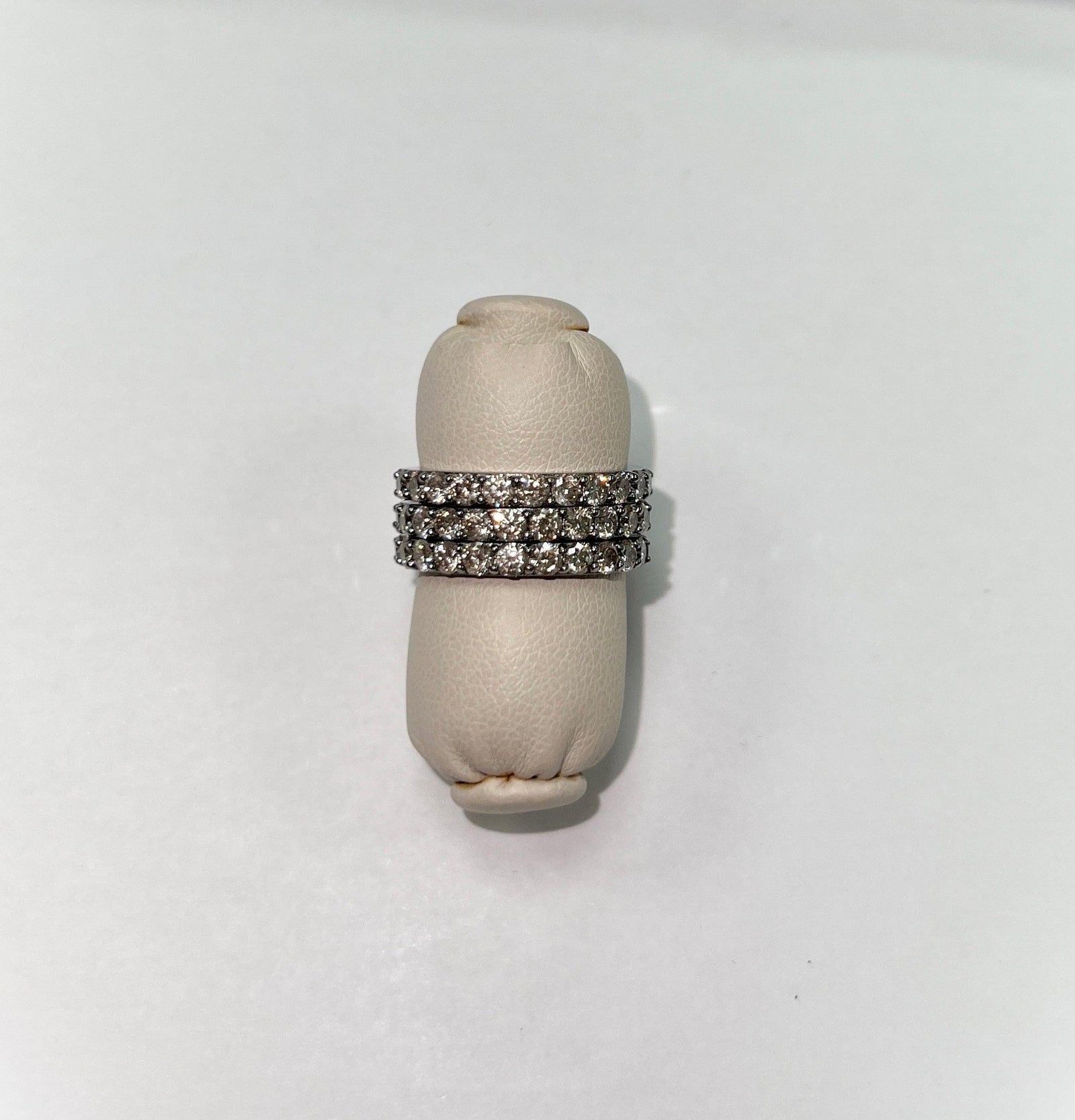 half full cut diamond band