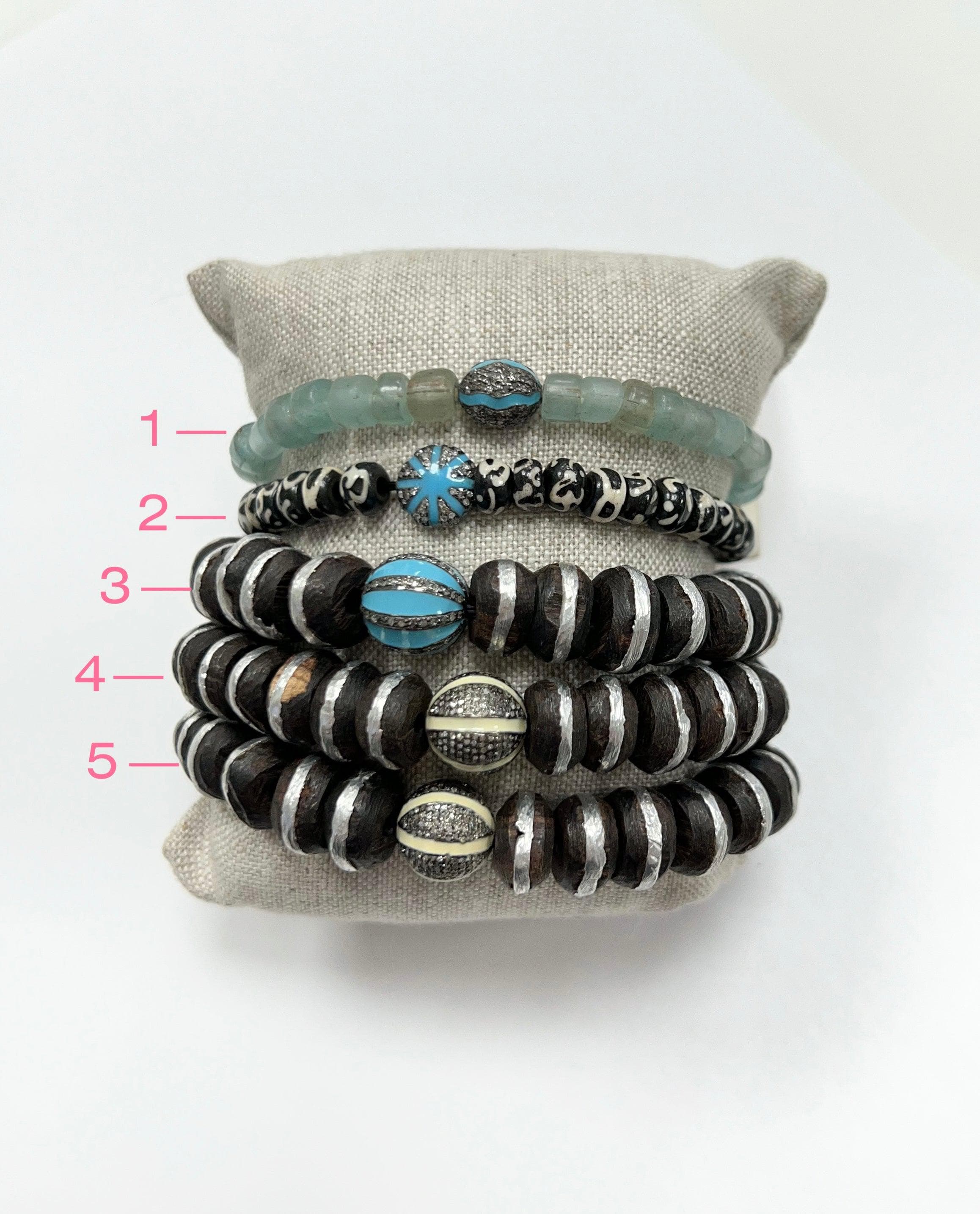 diamond charm stretch bracelets ela rae