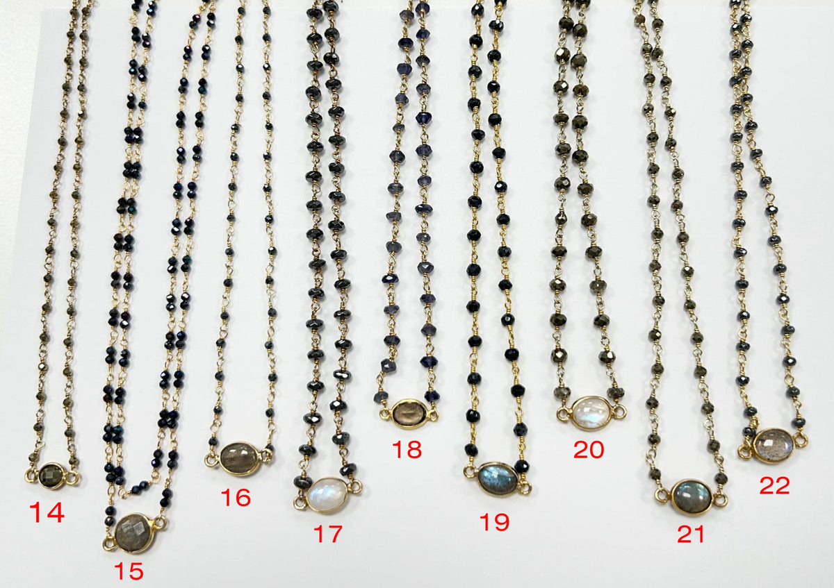 libi necklaces YG plate